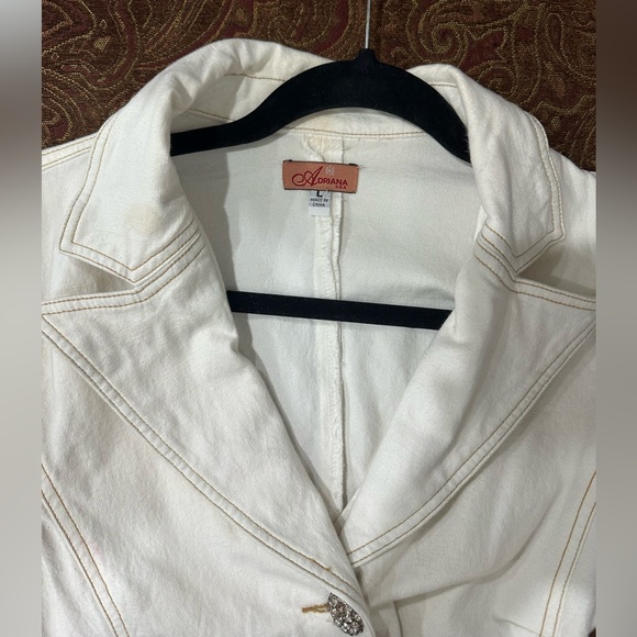 Women Jean stretchy material jacket - Picture 5 of 7